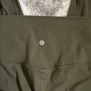 Lululemon Leggings- Aligns 28’ Olive Green